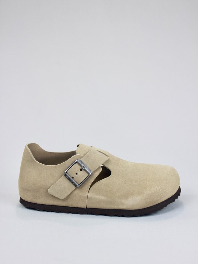 Birkenstock - London Shoe - Black Suede - Narrow Width