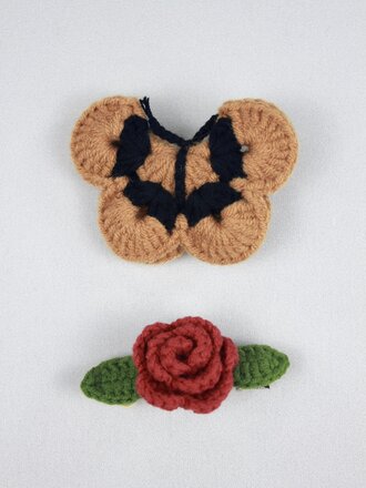Hansel from Basel Butterfly Garden Crochet Hair Clip