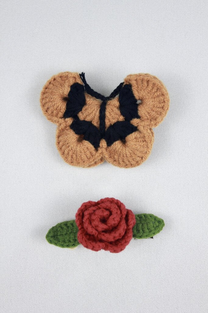 Hansel from Basel Butterfly Garden Crochet Hair Clip