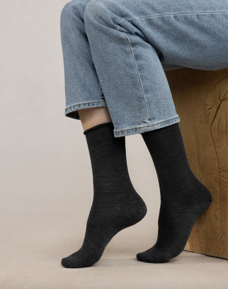 Bleuforet Fine Wool Solid Sock