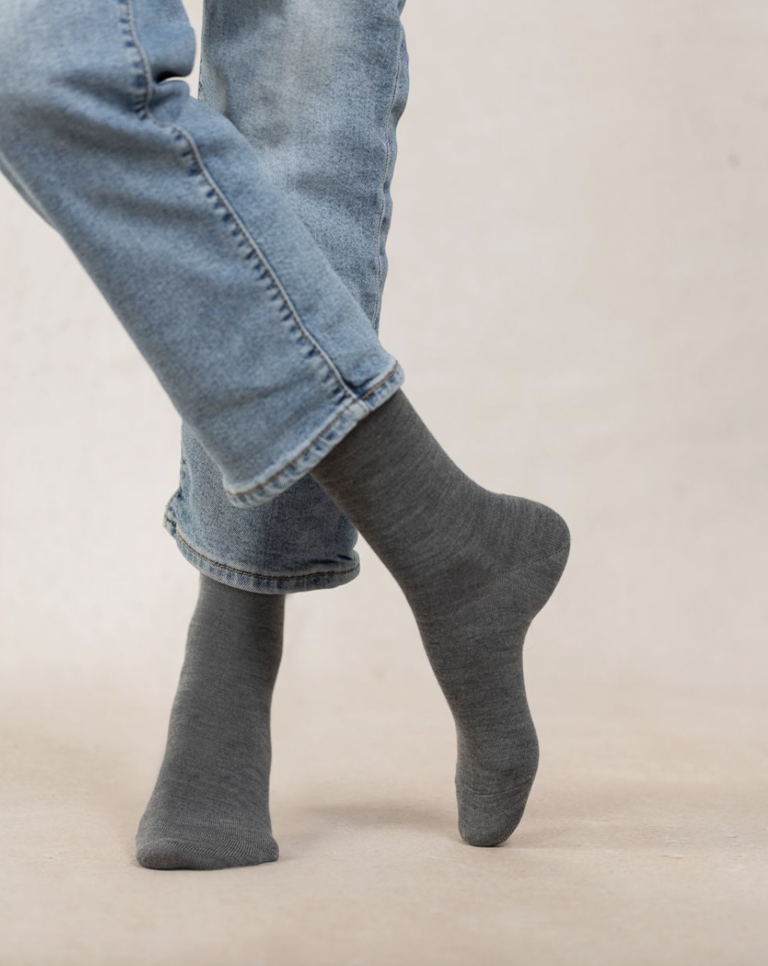 Bleuforet Wool & Silk Jersey Sock