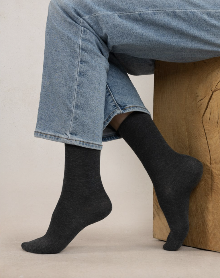 Bleuforet Solid Cotton Sock
