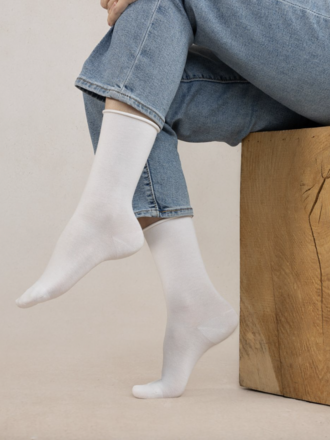 Bleuforet Solid Cotton Sock