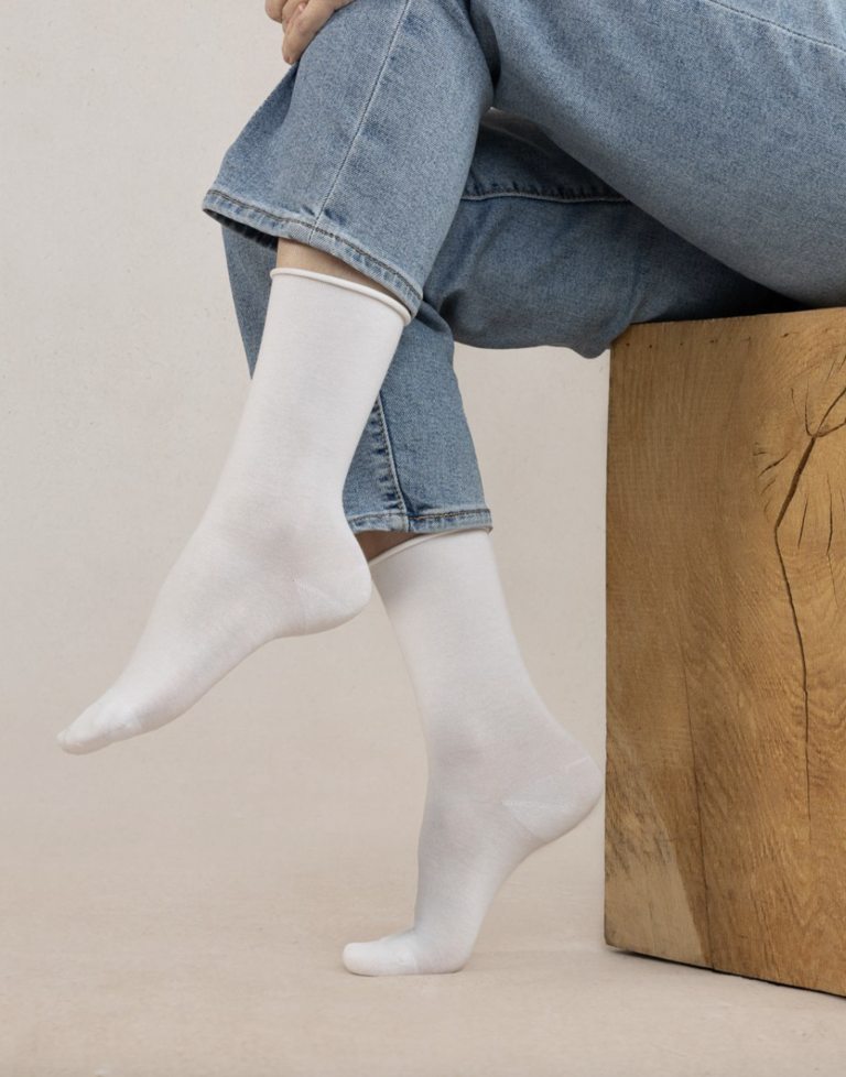 Bleuforet Solid Cotton Sock
