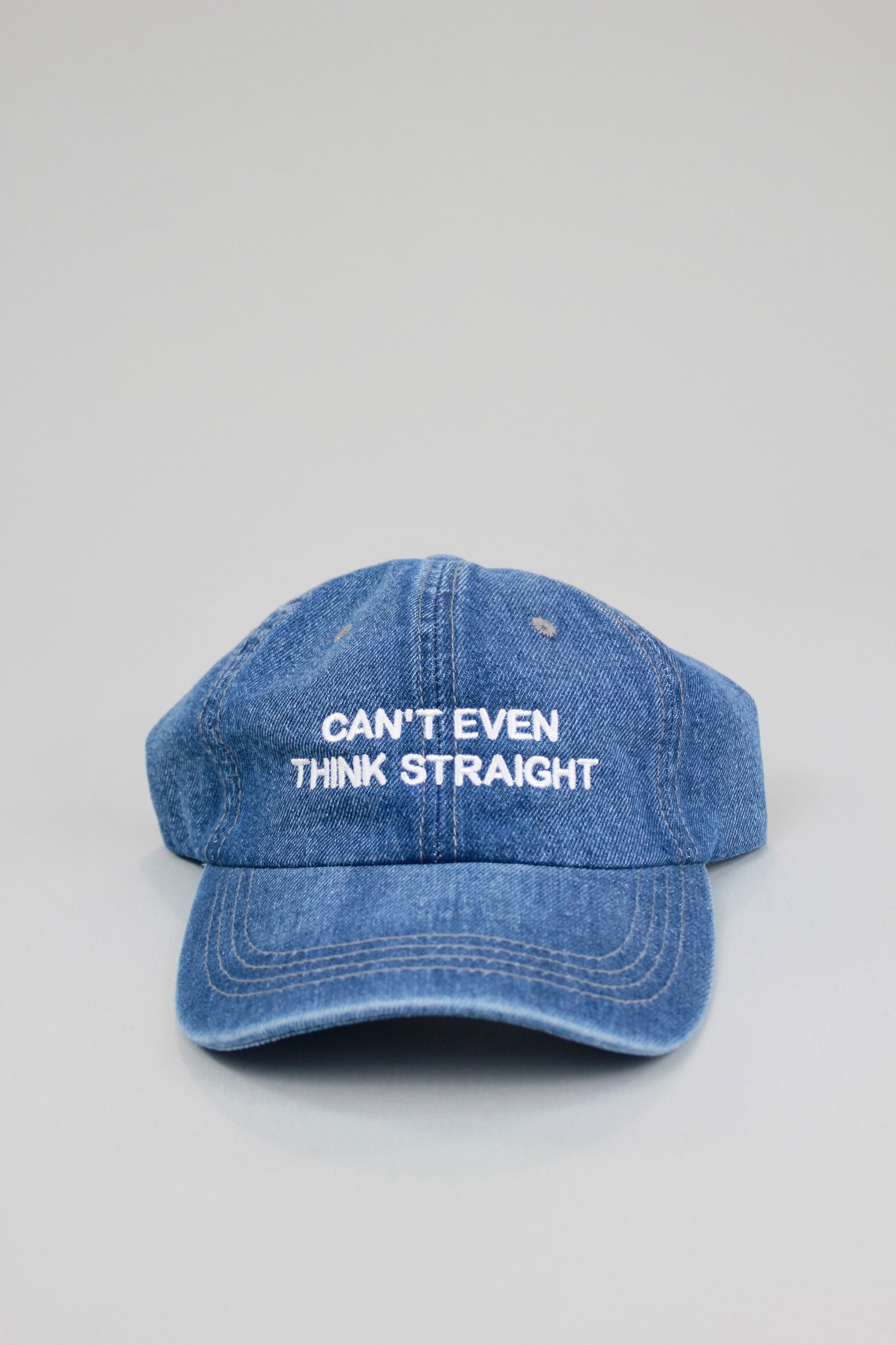 Intentionally Blank Can t Even Think Straight Dad Cap Denim Footloose Shoes