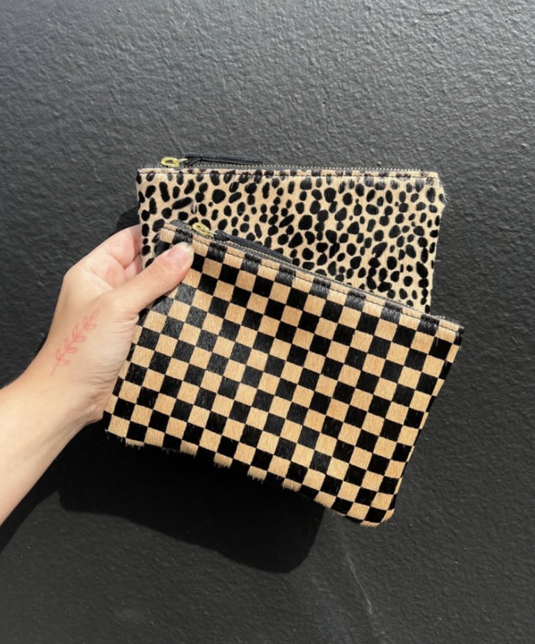 Primecut Cowhide Zipper Pouch