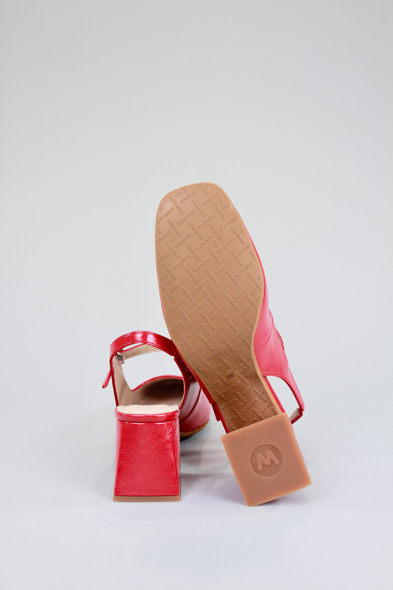 Wonders - H-6307 Heel - Rojo Patent - Footloose Shoes