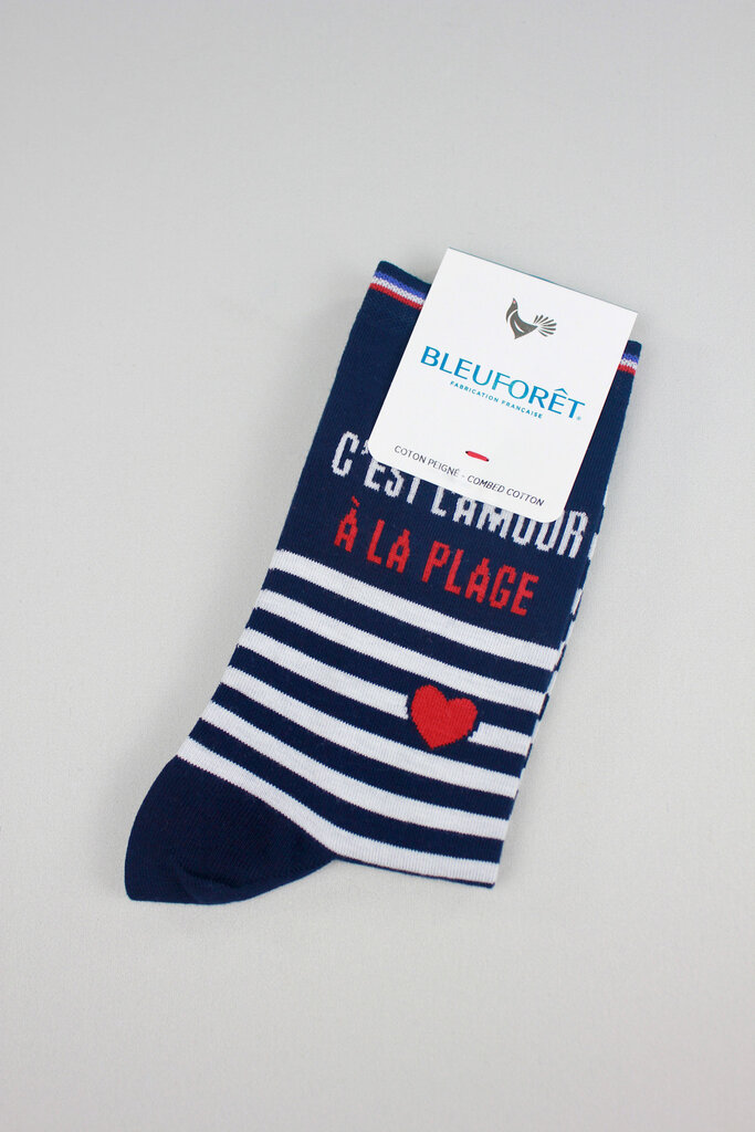 Bleuforet Love at the Beach Cotton Sock