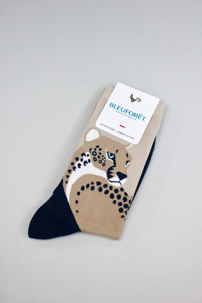 Bleuforet Cheetah Cotton Sock