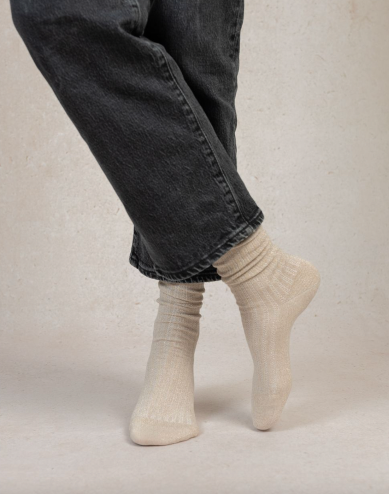Bleuforet Ribbed Lurex Sock