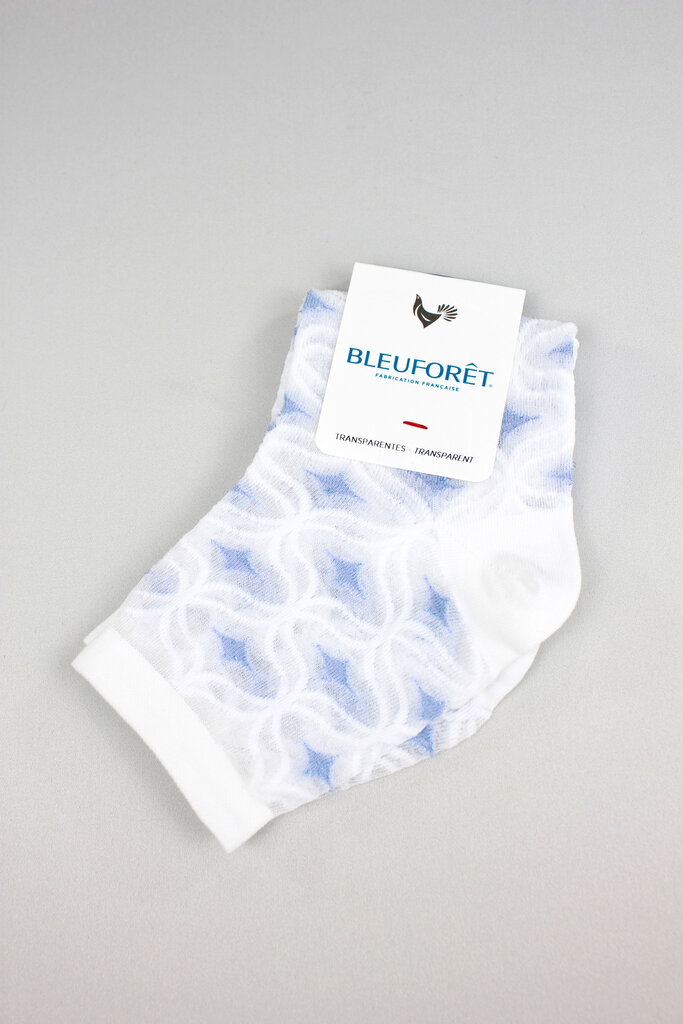 Bleuforet Retro Print Transparent Ankle Sock