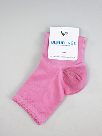 Bleuforet Cotton Rickrack Top Band Sock