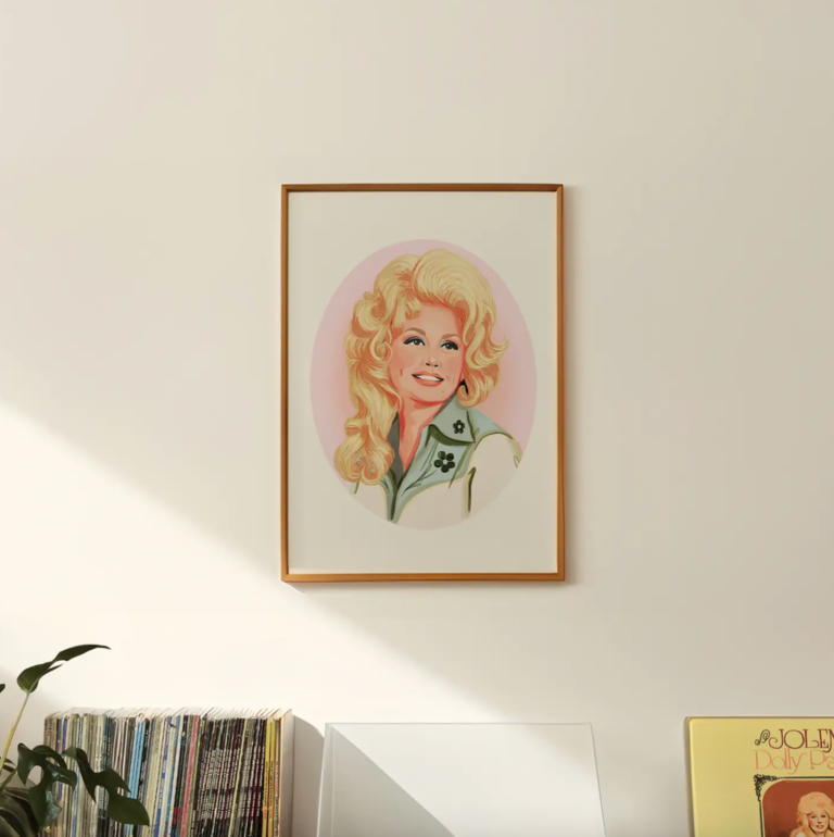 Artbaby & Co. Dolly Parton Portrait Art Print
