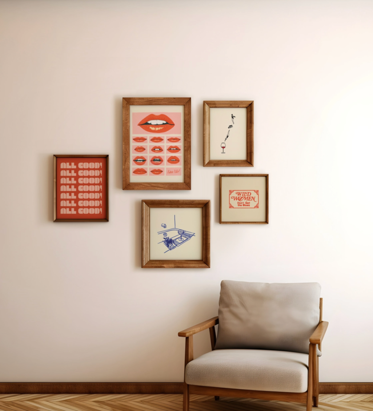Artbaby & Co. Kiss Me! 1970's Lips Art Print