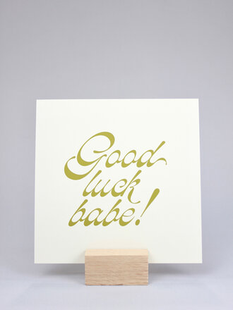 Artbaby & Co. Good Luck Babe Art Print
