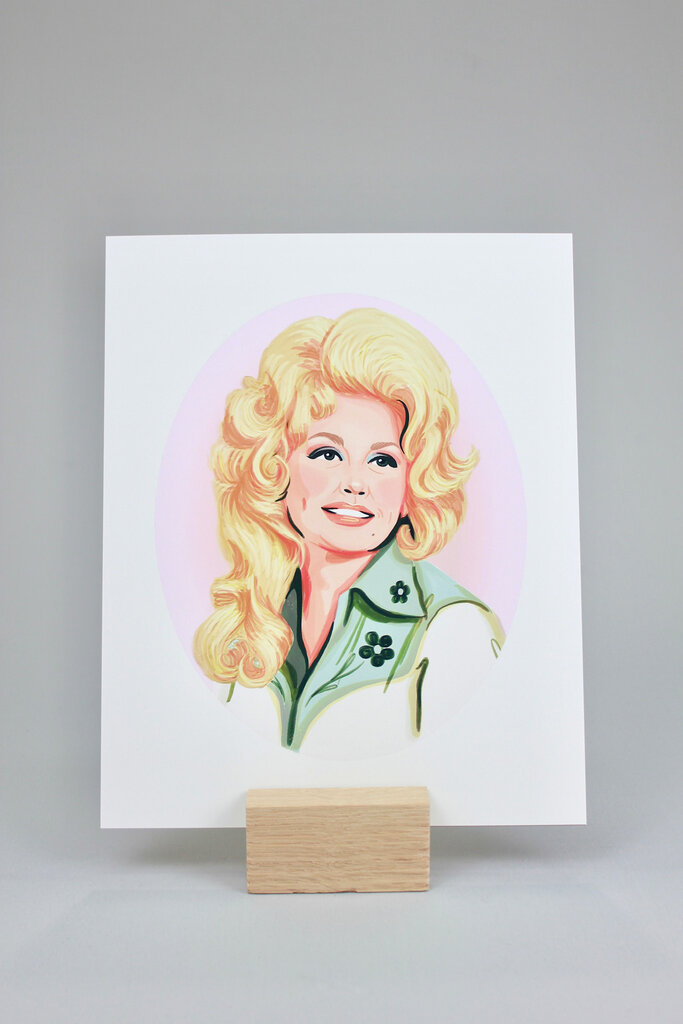 Artbaby & Co. Dolly Parton Portrait Art Print