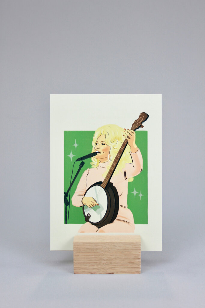 Artbaby & Co. Dolly Parton Banjo 1976 Art Print