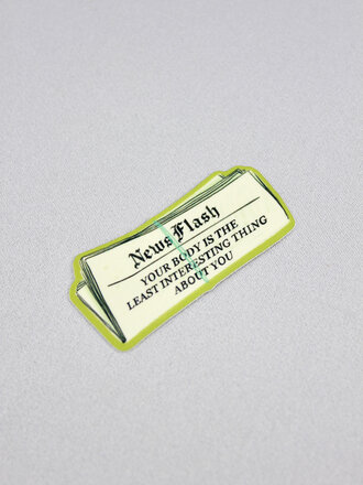 Artbaby & Co. Newsflash Body Neutrality Sticker