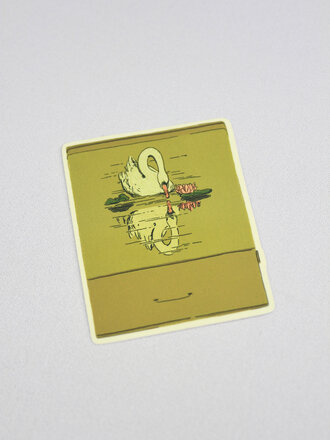 Artbaby & Co. Vintage Swan Matchbook Sticker