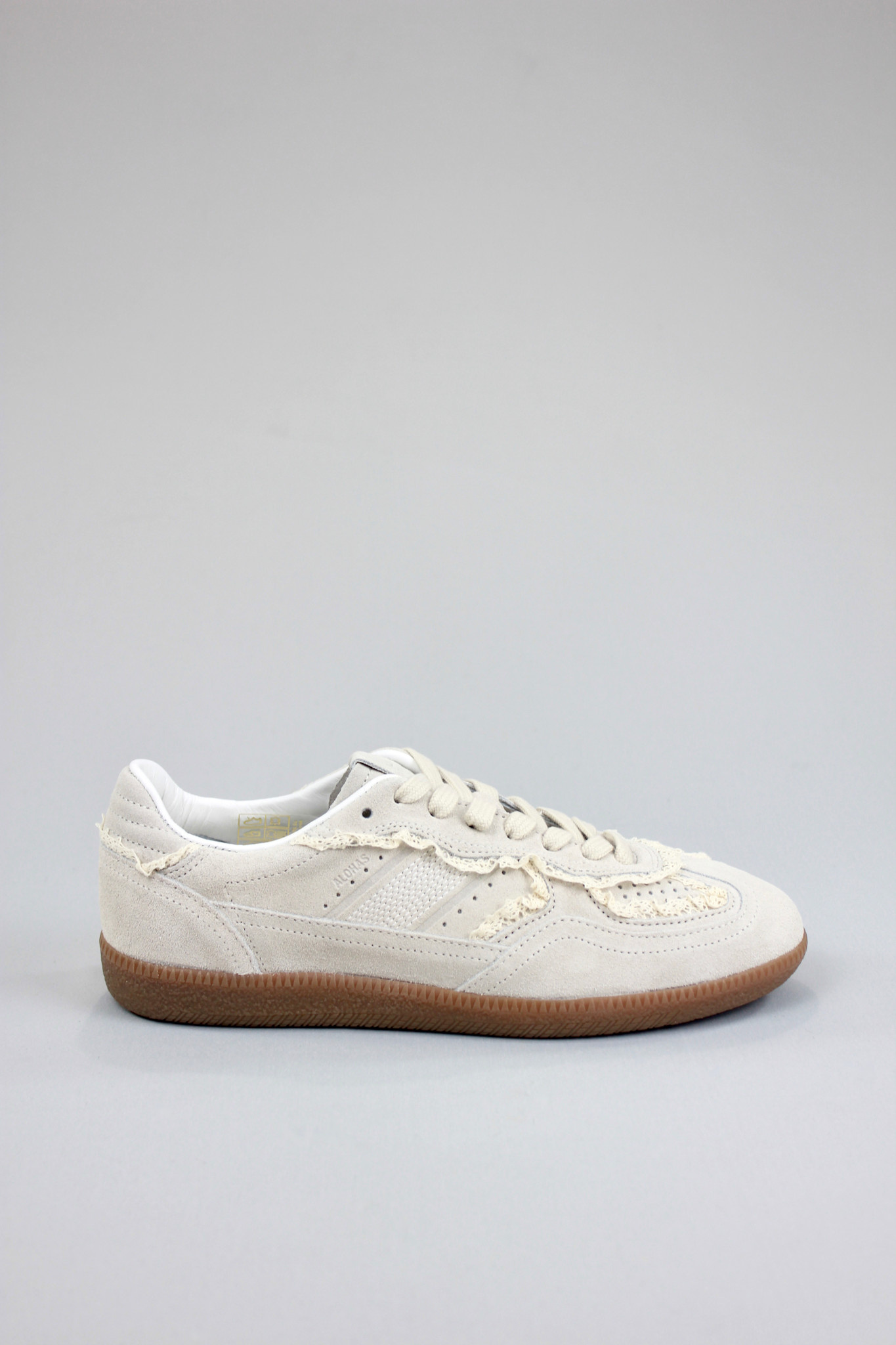 ALOHAS - tb.490 Crochet Sneaker - Cream Suede - Footloose Shoes