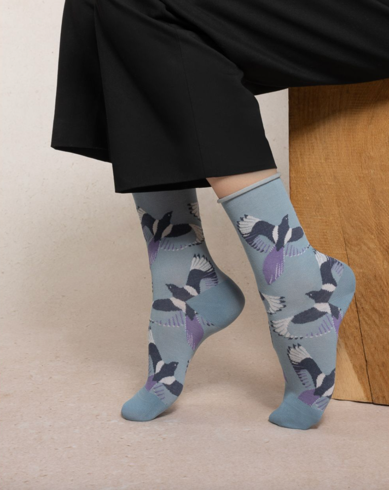 Bleuforet Bird Cotton Sock