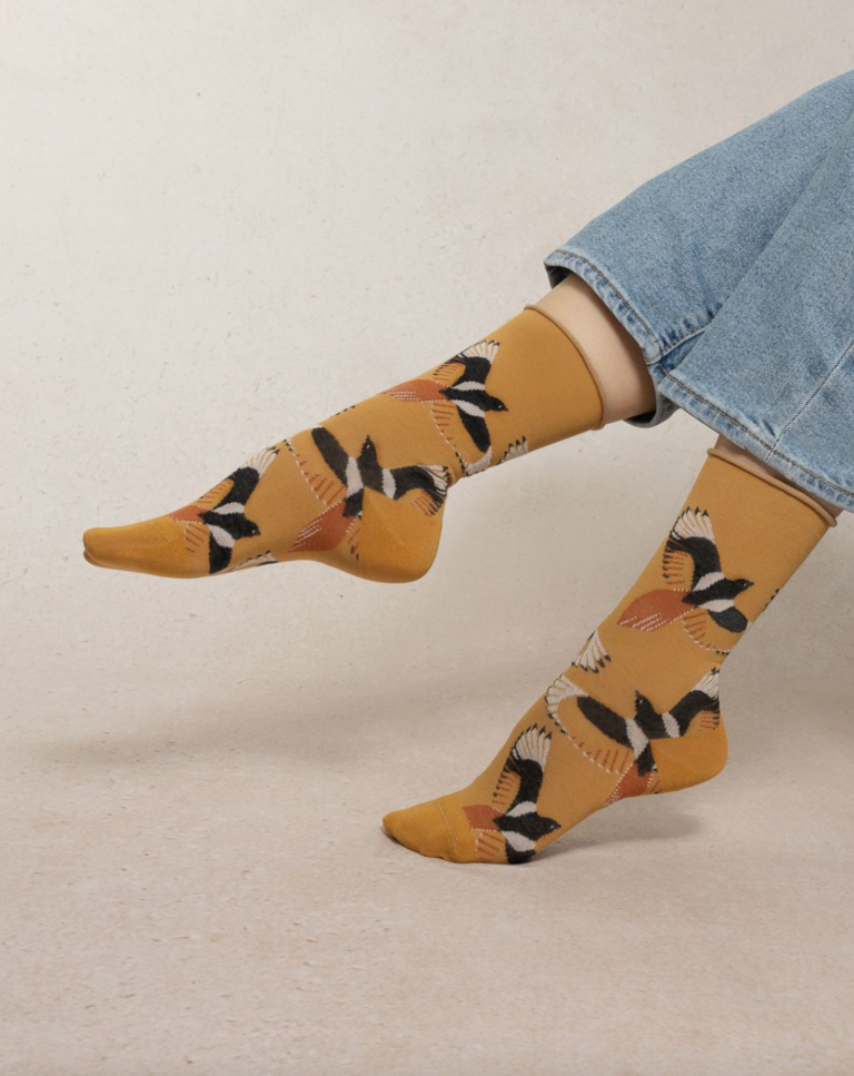 Bleuforet Bird Cotton Sock