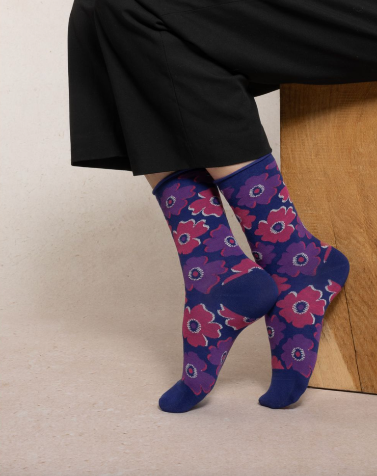 Bleuforet Petunias Cotton Sock