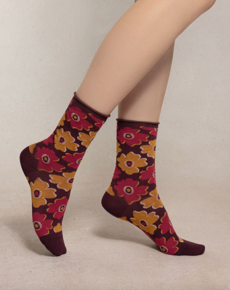 Bleuforet Petunias Cotton Sock