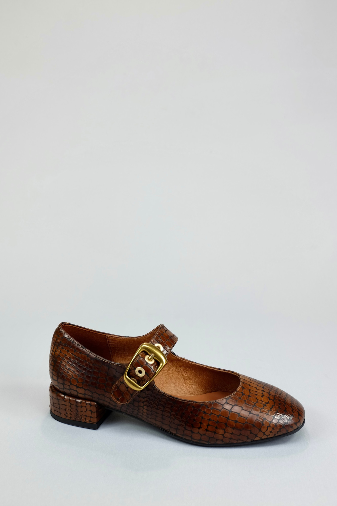 Angel Alarcon - Noemi 25519 Mary Jane - Cuero Croc - Footloose Shoes
