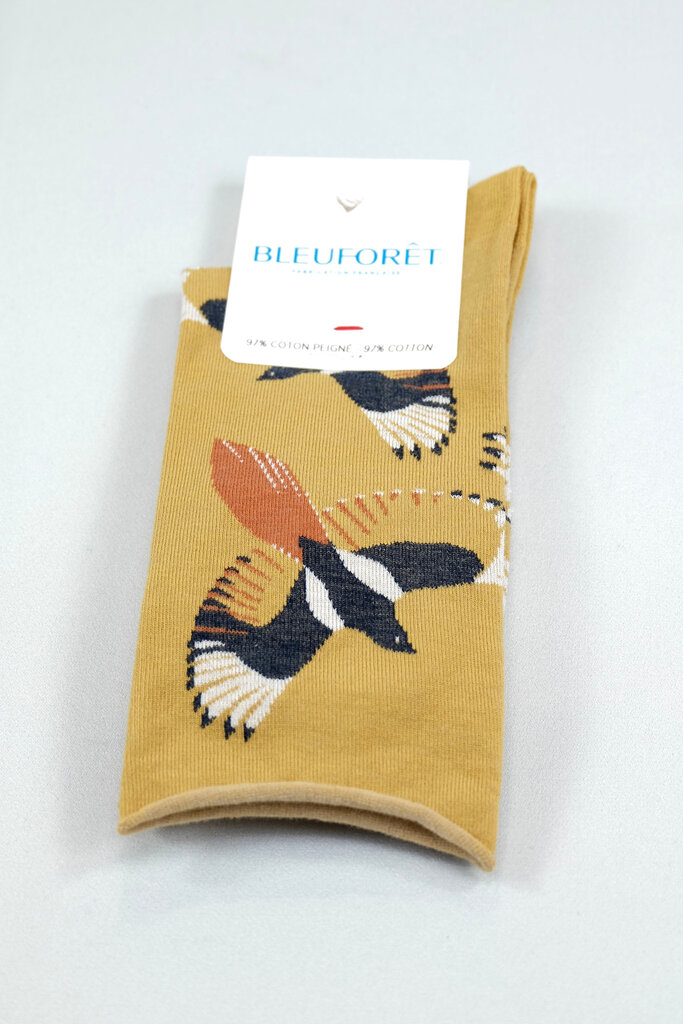 Bleuforet Bird Cotton Sock