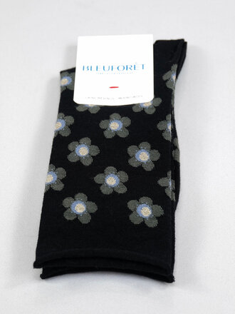 Bleuforet Flower Fine Wool Sock