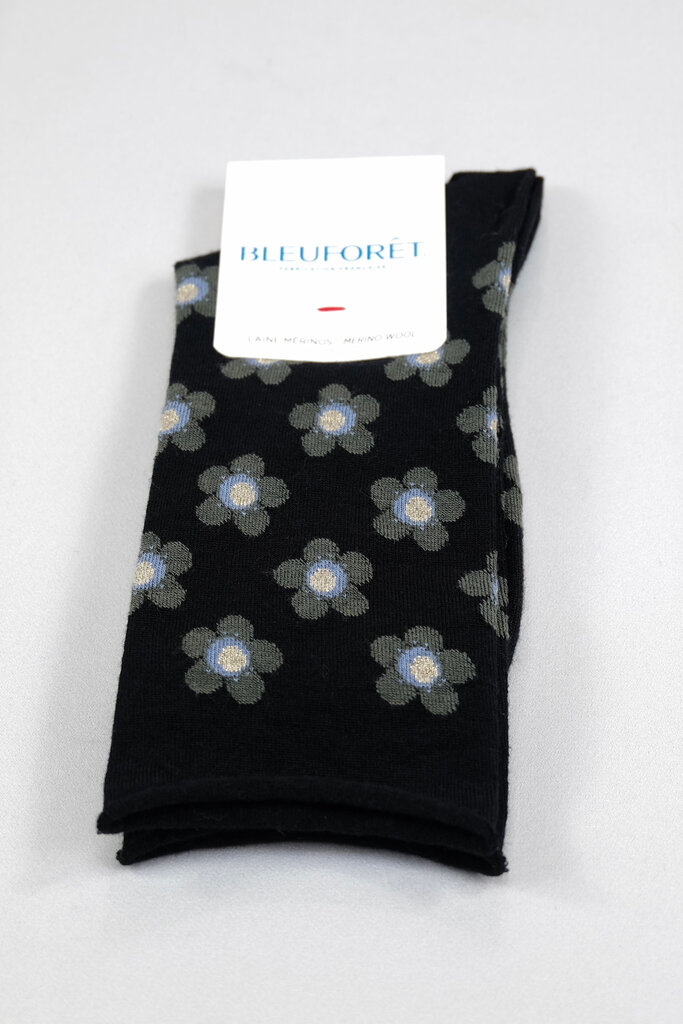 Bleuforet Flower Fine Wool Sock