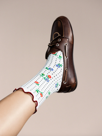 Hansel from Basel Dottie Floral Crew