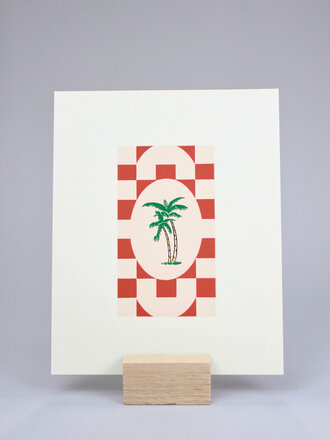 Artbaby & Co. Palm Tree Tile Art Print