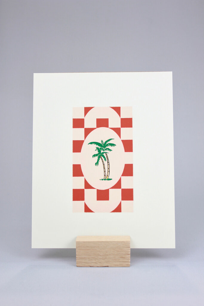 Artbaby & Co. Palm Tree Tile Art Print