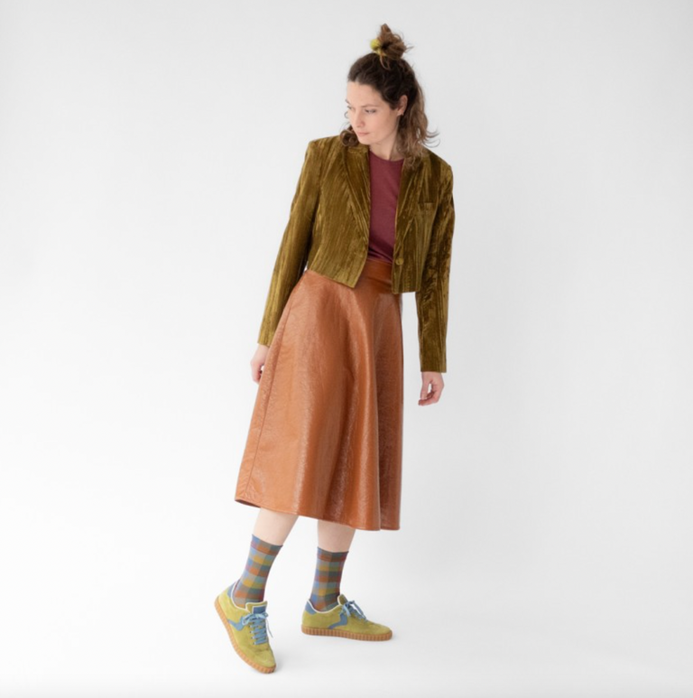 Bonne Maison Plaid Sock