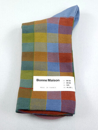 Bonne Maison Plaid Sock