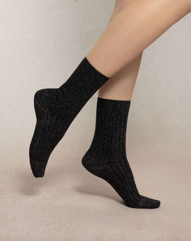 Bleuforet Ribbed Lurex Sock