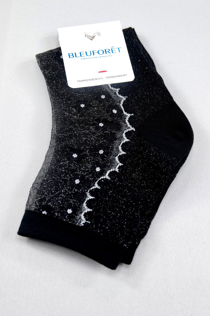 Bleuforet Little Flowers Sheer Ankle Sock