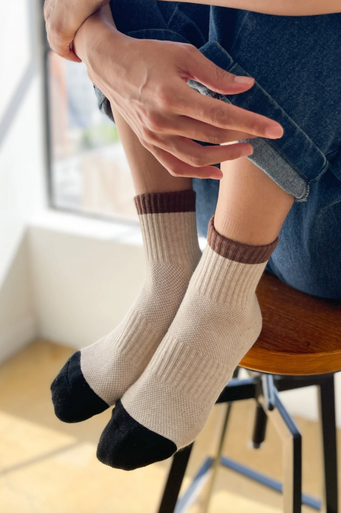 Le Bon Shoppe Color Block Girlfriend Socks