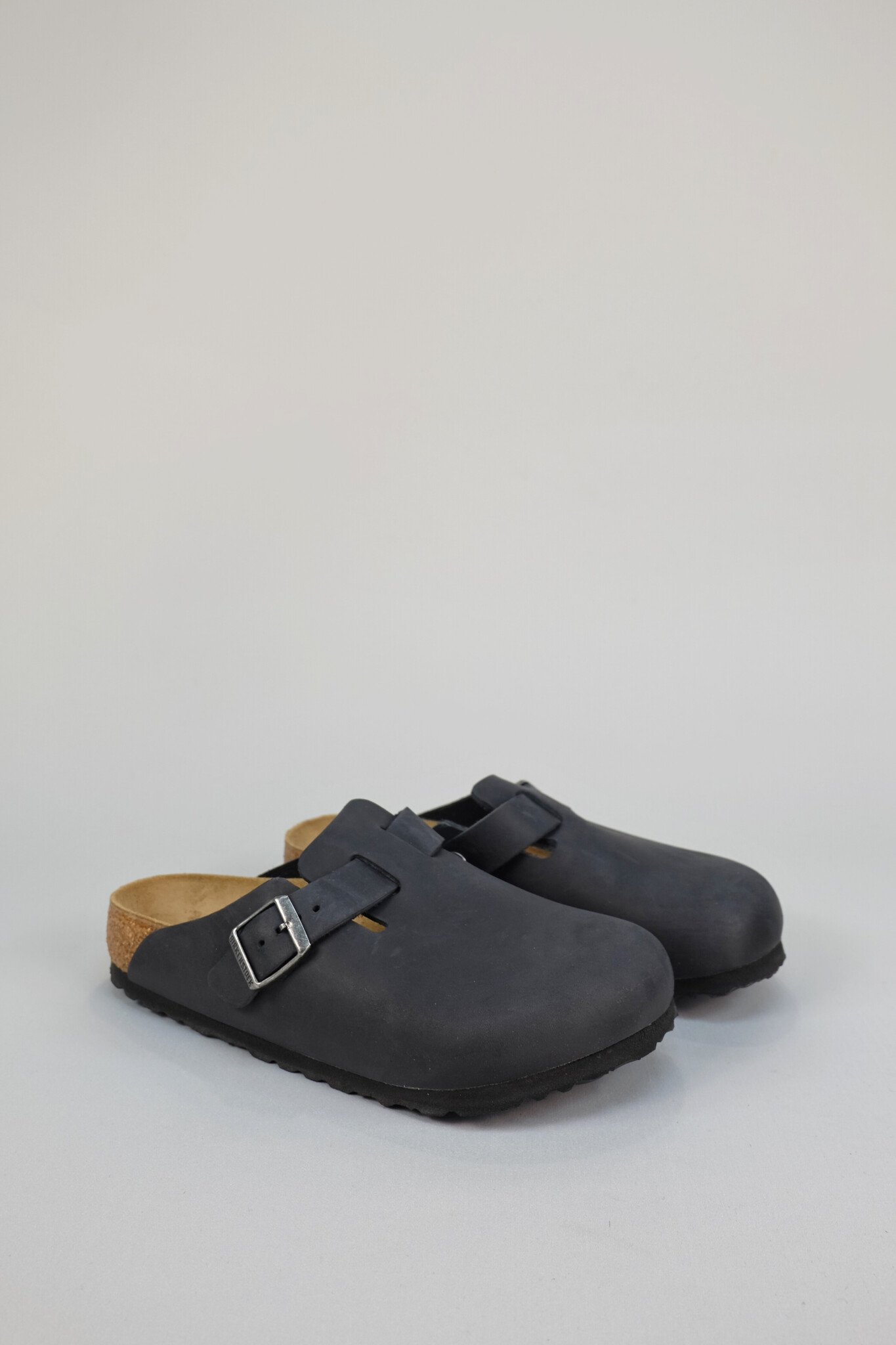 Birkenstock - Boston Clog - Black Oiled Leather - Narrow Width