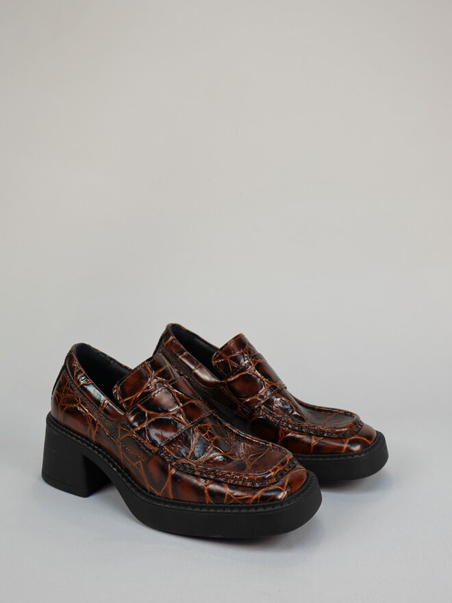 Angel Alarcon - Noemi 25519 Mary Jane - Cuero Croc - Footloose Shoes