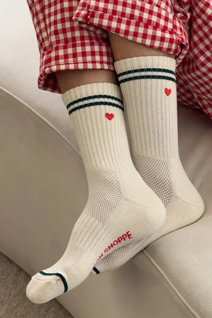 Le Bon Shoppe Embroidered Boyfriend Socks