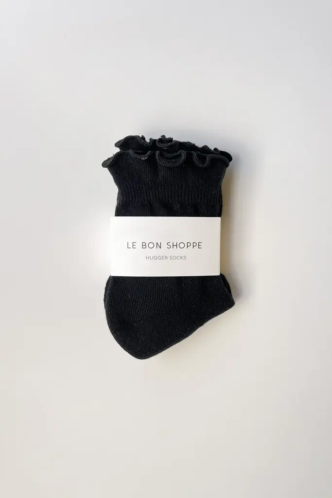 Le Bon Shoppe Ruffled Hugger Crew Socks