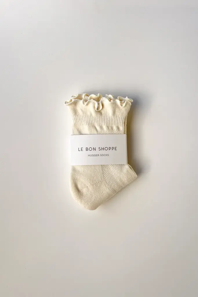 Le Bon Shoppe Ruffled Hugger Crew Socks
