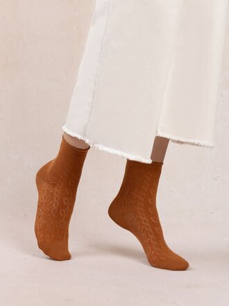 Bleuforet Open Work Cob Pattern Ankle Sock