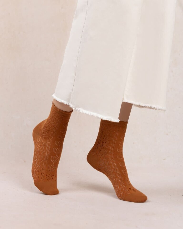 Bleuforet Open Work Cob Pattern Ankle Sock