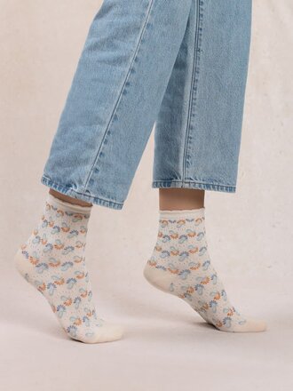 Bleuforet Cashmere Pattern Ankle Socks
