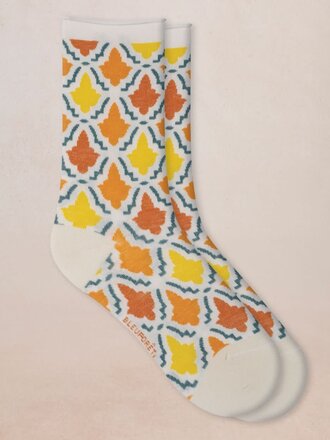 Bleuforet Mosaic Pattern Cotton Socks