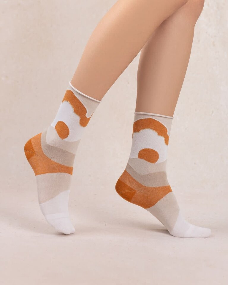 Bleuforet Dunes Pattern Cotton Socks